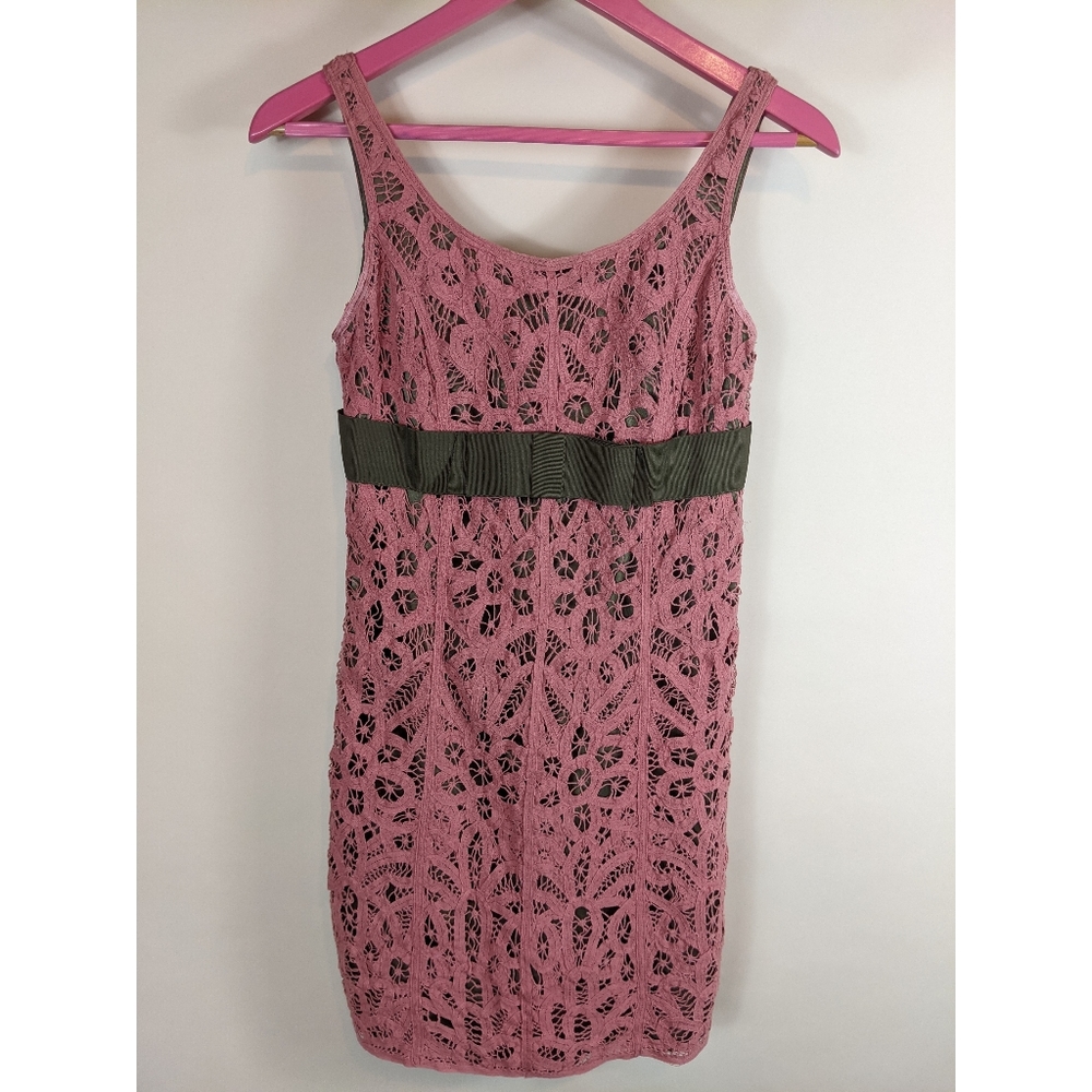 Vintage Betsey Johnson New York 90s Y2K Crocheted Lace Dress